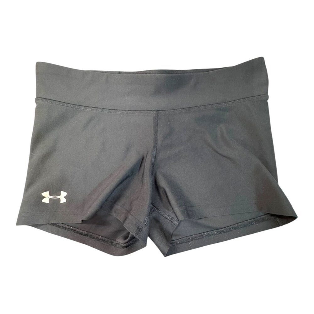 Under Armour Black Athletic Compression Shorts For Women Size S Gym Cycling